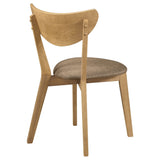 Elowen Wood Dining Side Chair Light Walnut (Set of 2) - Tampa Furniture Outlet