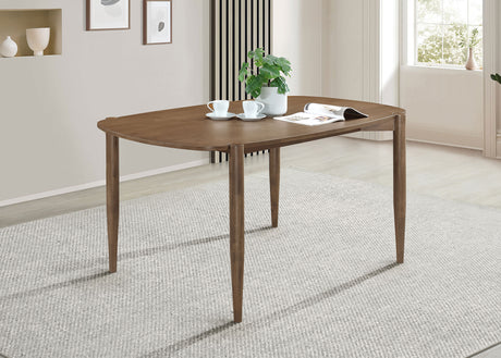 Dortch Oval 63-inch Solid Wood Dining Table Walnut - Tampa Furniture Outlet
