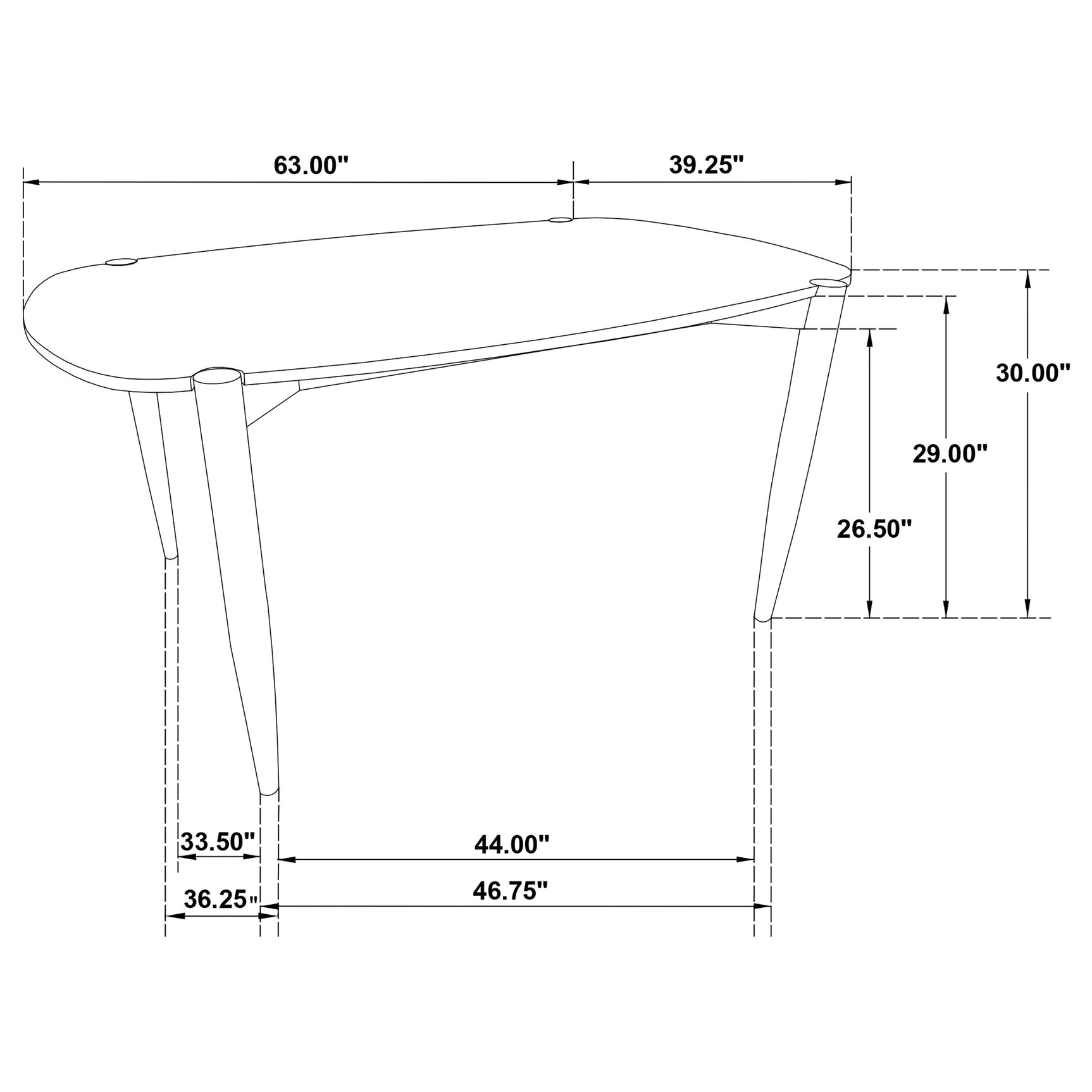 Dortch Oval 63-inch Solid Wood Dining Table Walnut - Tampa Furniture Outlet
