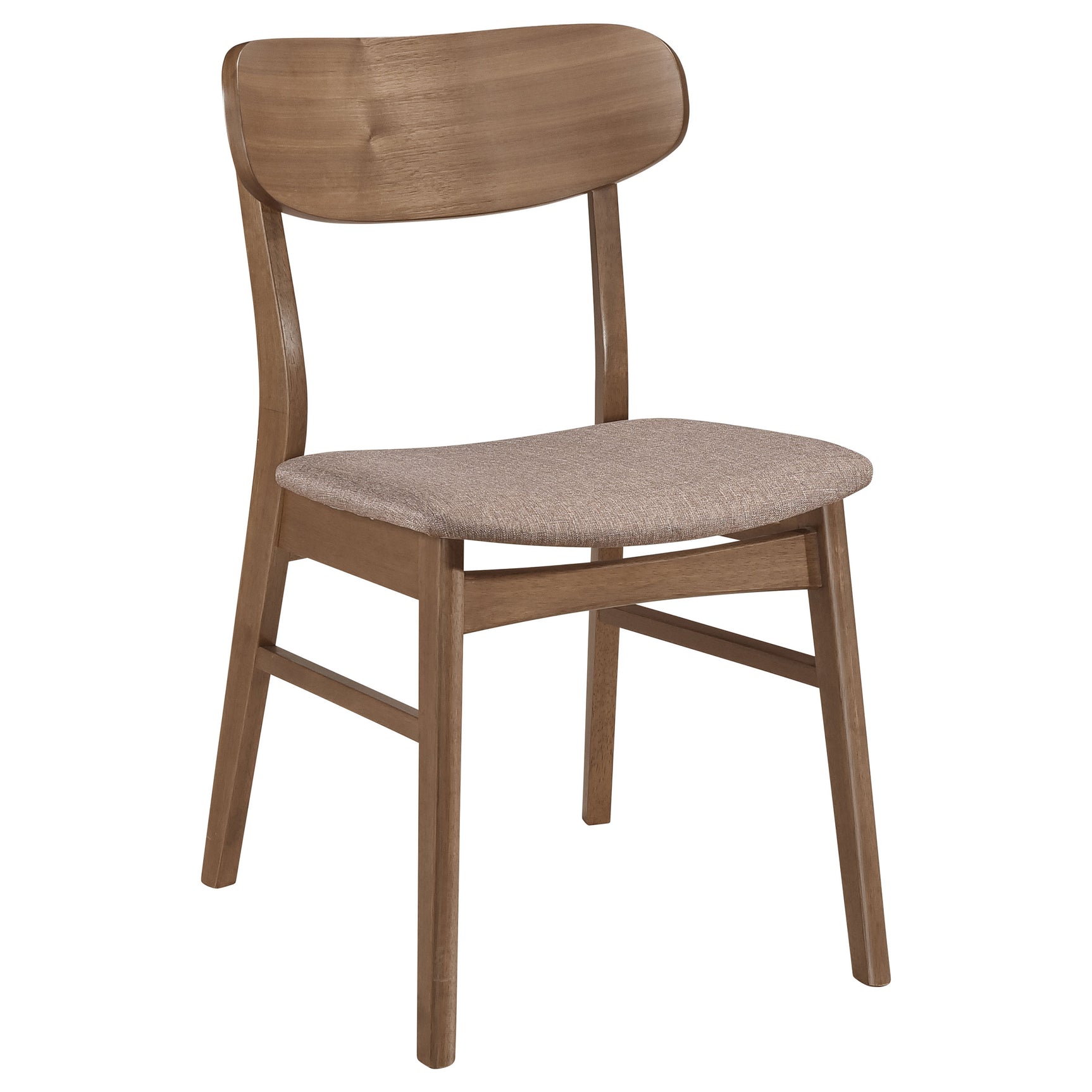 Dortch Dining Side Chair Walnut and Brown (Set of 2) - Tampa Furniture Outlet
