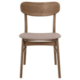 Dortch Dining Side Chair Walnut and Brown (Set of 2) - Tampa Furniture Outlet