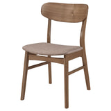 Dortch Dining Side Chair Walnut and Brown (Set of 2) - Tampa Furniture Outlet