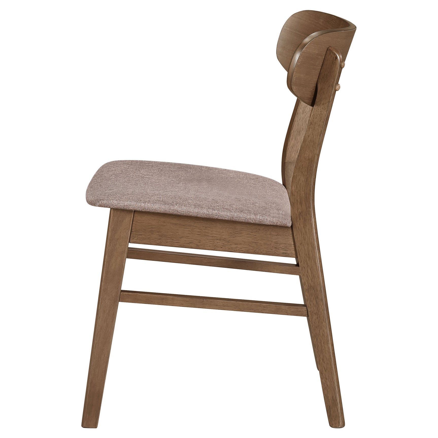 Dortch Dining Side Chair Walnut and Brown (Set of 2) - Tampa Furniture Outlet