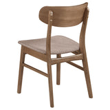 Dortch Dining Side Chair Walnut and Brown (Set of 2) - Tampa Furniture Outlet