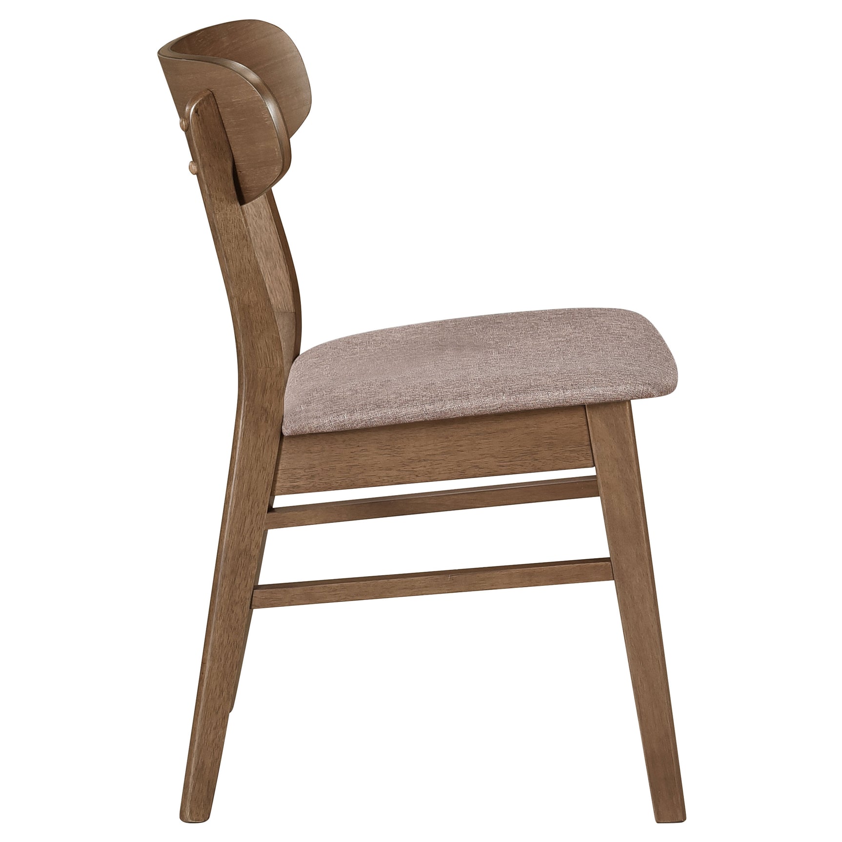 Dortch Dining Side Chair Walnut and Brown (Set of 2) - Tampa Furniture Outlet