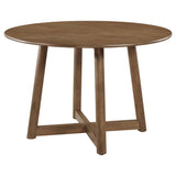Dinah 5-piece Round Solid Wood Dining Set Walnut - Tampa Furniture Outlet