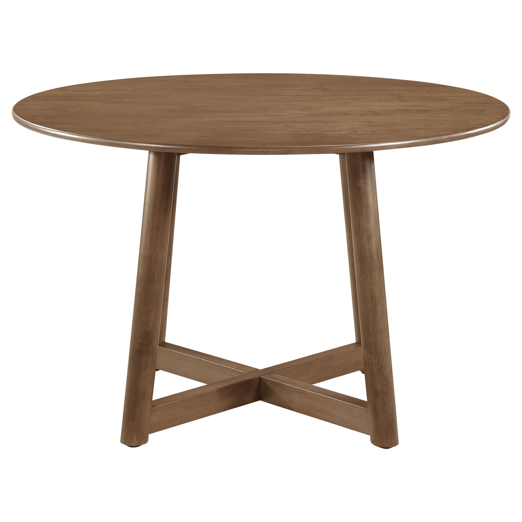 Dinah 5-piece Round Solid Wood Dining Set Walnut - Tampa Furniture Outlet