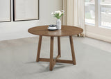 Dinah Round 47-inch Solid Wood Dining Table Walnut - Tampa Furniture Outlet