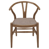 Dinah Wood Wishbone Dining Side Chair Walnut (Set of 2) - Tampa Furniture Outlet