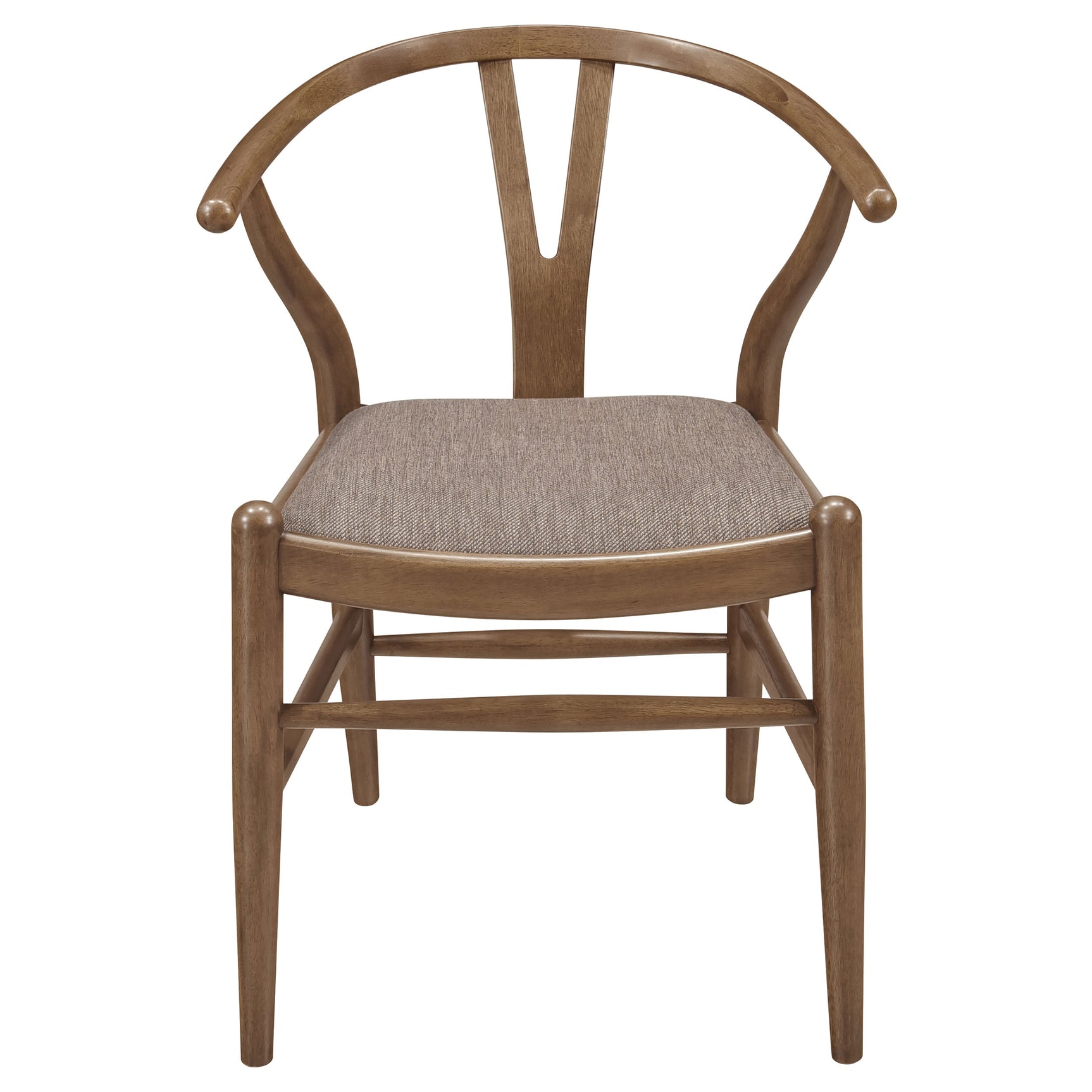 Dinah Wood Wishbone Dining Side Chair Walnut (Set of 2) - Tampa Furniture Outlet