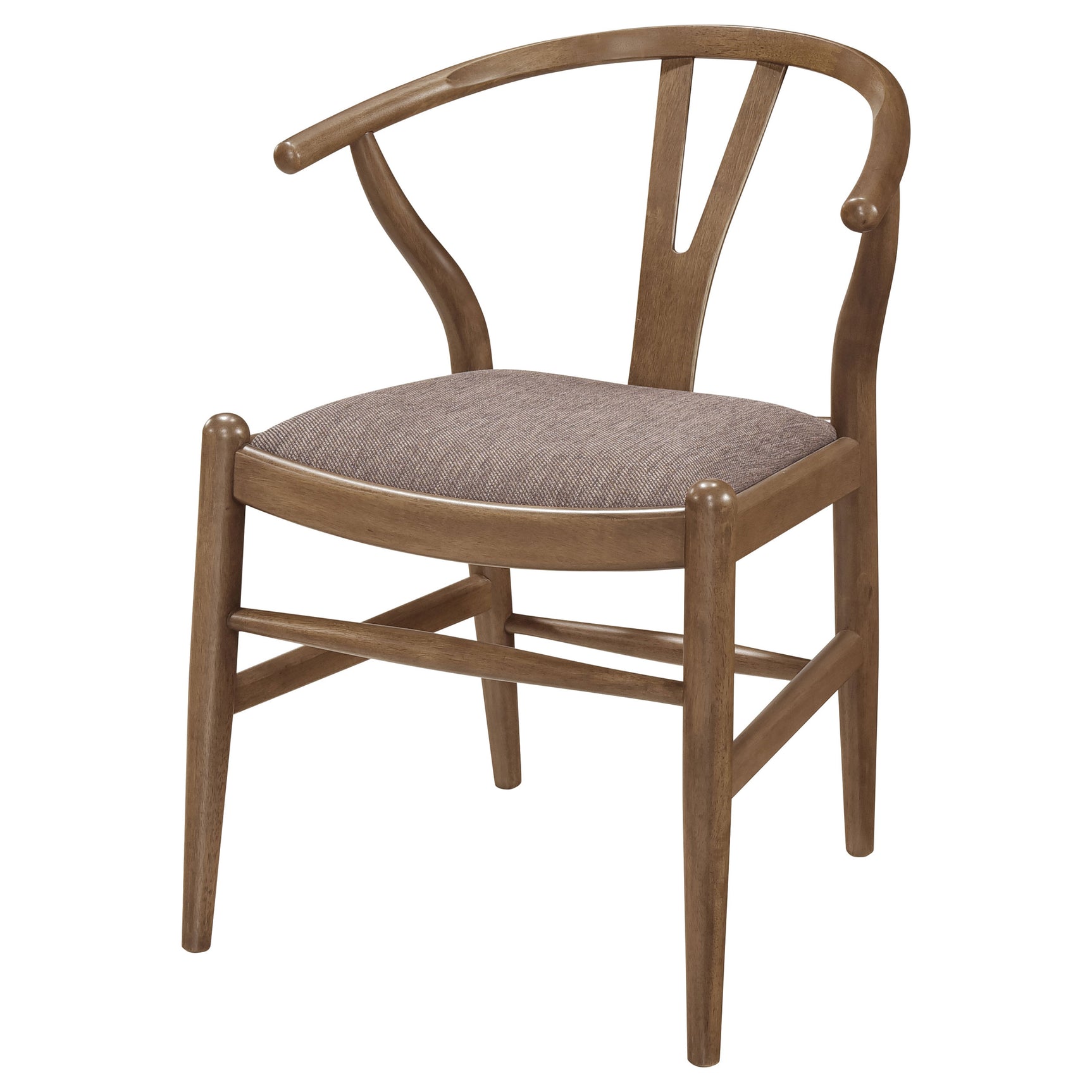 Dinah Wood Wishbone Dining Side Chair Walnut (Set of 2) - Tampa Furniture Outlet