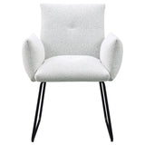 Ackland Upholstered Dining Arm Chair Light Grey (Set of 2) - Tampa Furniture Outlet