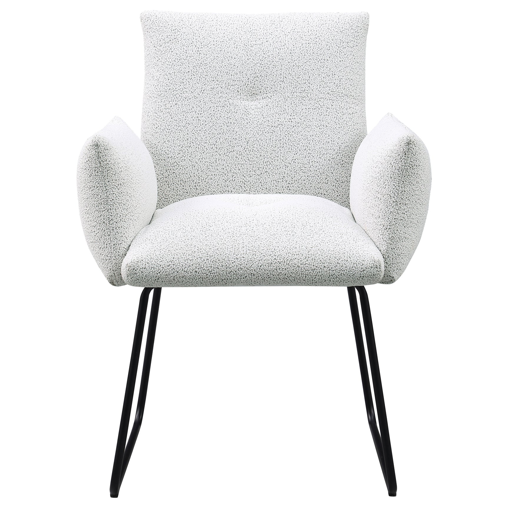 Ackland Upholstered Dining Arm Chair Light Grey (Set of 2) - Tampa Furniture Outlet
