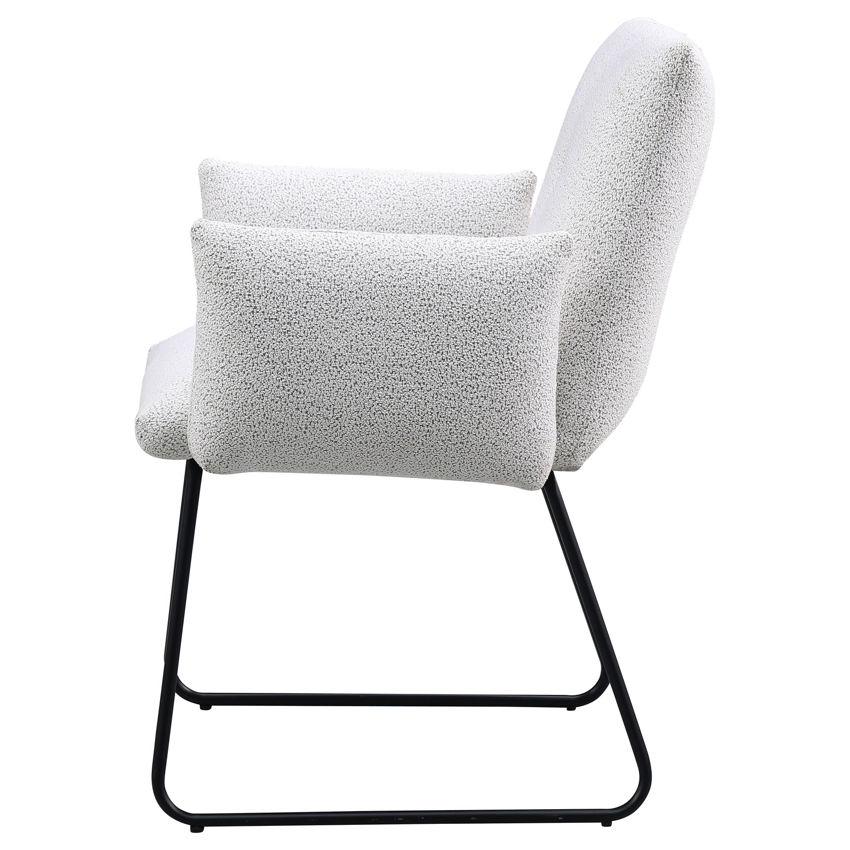 Ackland Upholstered Dining Arm Chair Light Grey (Set of 2) - Tampa Furniture Outlet