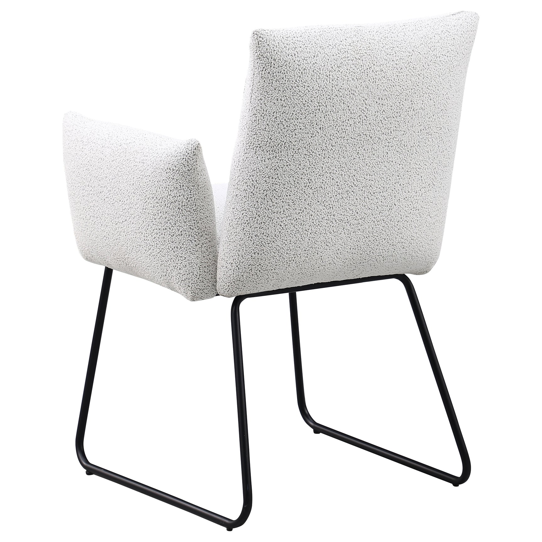 Ackland Upholstered Dining Arm Chair Light Grey (Set of 2) - Tampa Furniture Outlet