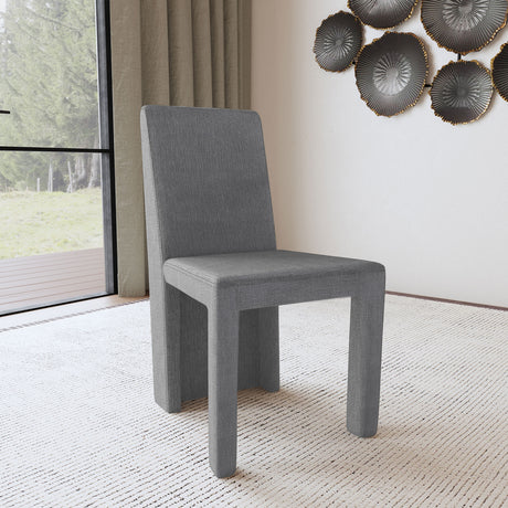 Tordera Velvet Upholstered Dining Side Chair Grey (Set of 2) - Tampa Furniture Outlet