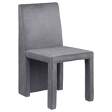Tordera Velvet Upholstered Dining Side Chair Grey (Set of 2) - Tampa Furniture Outlet