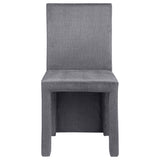 Tordera Velvet Upholstered Dining Side Chair Grey (Set of 2) - Tampa Furniture Outlet