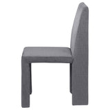 Tordera Velvet Upholstered Dining Side Chair Grey (Set of 2) - Tampa Furniture Outlet