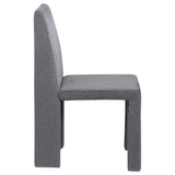 Tordera Velvet Upholstered Dining Side Chair Grey (Set of 2) - Tampa Furniture Outlet