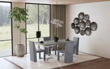 Tordera Velvet Upholstered Dining Side Chair Grey (Set of 2) - Tampa Furniture Outlet