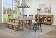 Tampa Furniture Outlet - Coaster - Middleton 6-piece Extension Leaf Dining Set Brown and Black - 108540-S6B