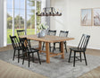 Tampa Furniture Outlet - Coaster - Middleton 7-piece Extension Leaf Dining Set Brown and Black - 108540-S7B