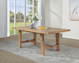 Middleton 76-inch Extension Leaf Dining Table Natural Brown - Tampa Furniture Outlet