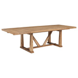 Middleton 7-piece Extension Leaf Dining Set Brown and Black - Tampa Furniture Outlet