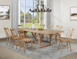 Tampa Furniture Outlet - Coaster - Middleton 9-piece Extension Leaf Dining Set Natural Brown - 108541-S9N
