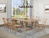 Tampa Furniture Outlet - Coaster - Middleton 9-piece Extension Leaf Dining Set Natural Brown - 108541-S9N