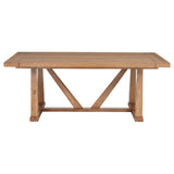 Middleton 106-inch Extension Leaf Dining Table Natural Brown - Tampa Furniture Outlet