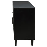 Middleton 4-door Sideboard Server with Dual Drawers Black - Tampa Furniture Outlet