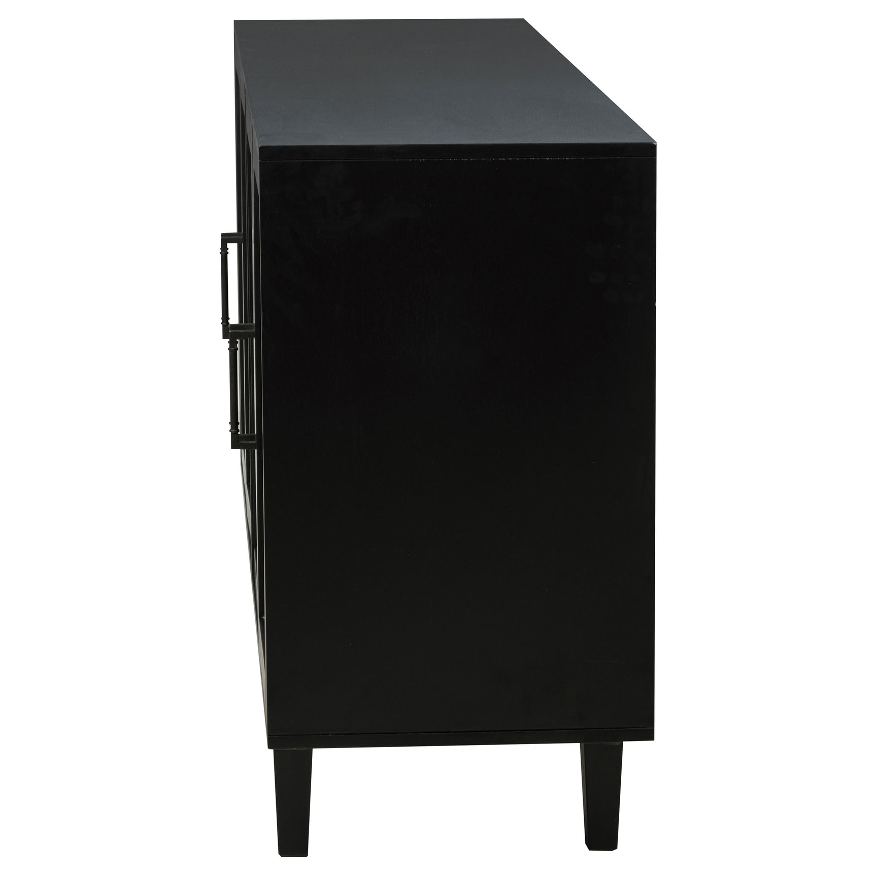 Middleton 4-door Sideboard Server with Dual Drawers Black - Tampa Furniture Outlet