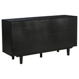 Middleton 4-door Sideboard Server with Dual Drawers Black - Tampa Furniture Outlet