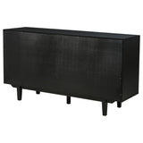 Middleton 4-door Sideboard Server with Dual Drawers Black - Tampa Furniture Outlet