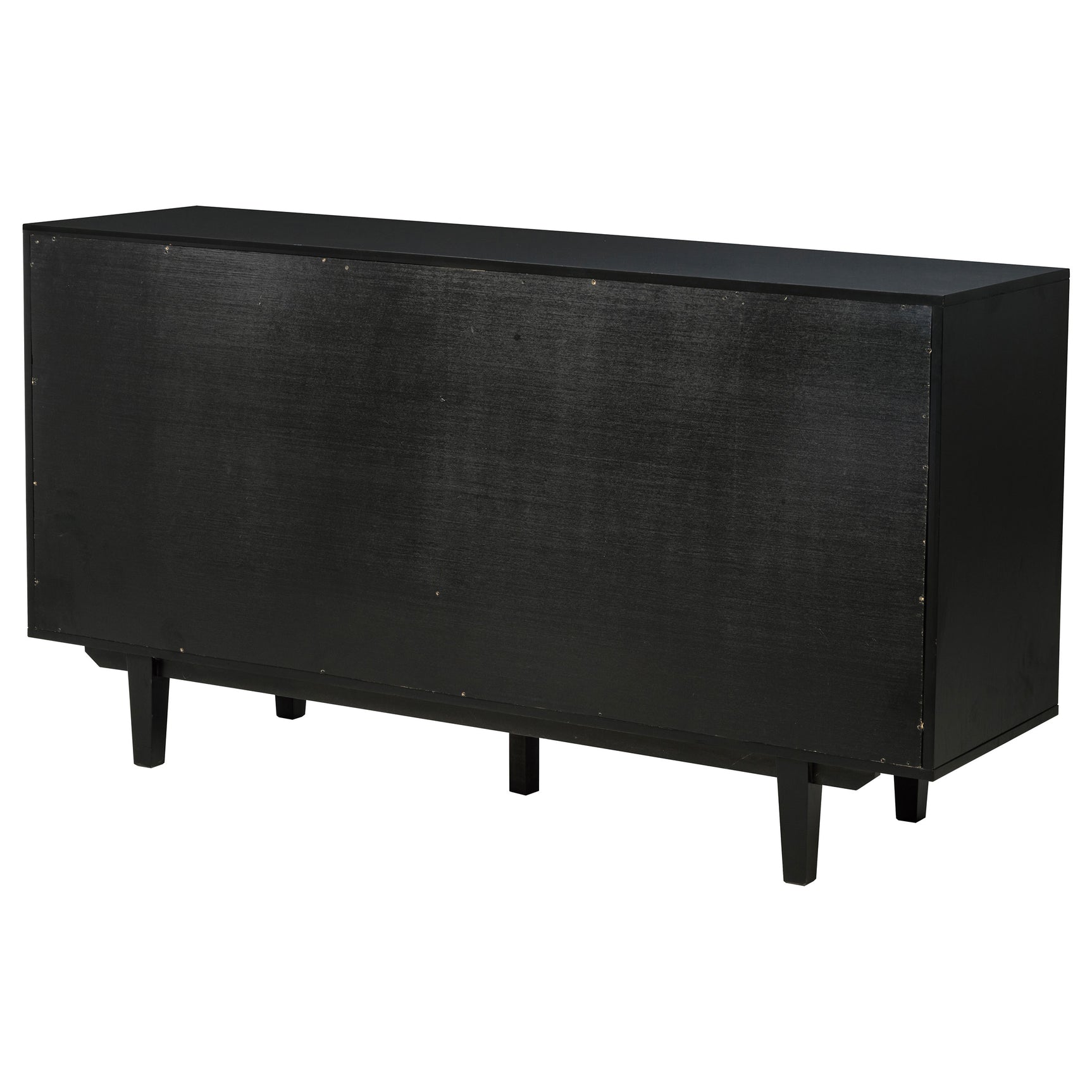 Middleton 4-door Sideboard Server with Dual Drawers Black - Tampa Furniture Outlet