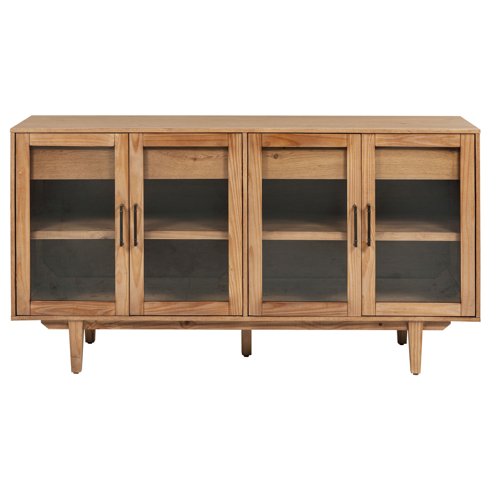 Middleton 4-door Sideboard Server with Dual Drawers Natural - Tampa Furniture Outlet