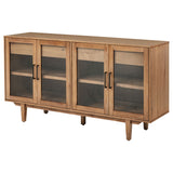 Middleton 4-door Sideboard Server with Dual Drawers Natural - Tampa Furniture Outlet