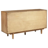 Middleton 4-door Sideboard Server with Dual Drawers Natural - Tampa Furniture Outlet
