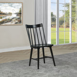 Middleton Solid Wood Dining Side Chair Black (Set of 2) - Tampa Furniture Outlet
