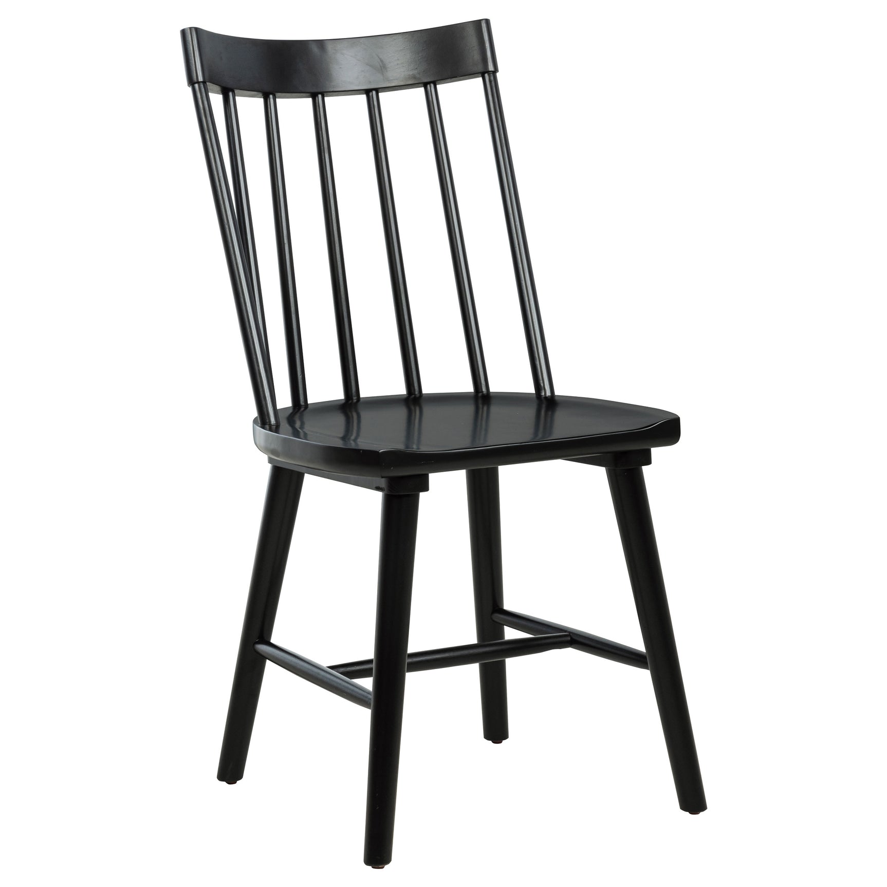 Middleton Solid Wood Dining Side Chair Black (Set of 2) - Tampa Furniture Outlet