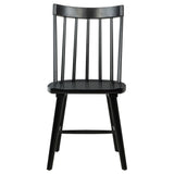 Middleton Solid Wood Dining Side Chair Black (Set of 2) - Tampa Furniture Outlet