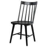 Middleton Solid Wood Dining Side Chair Black (Set of 2) - Tampa Furniture Outlet