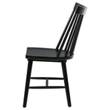 Middleton Solid Wood Dining Side Chair Black (Set of 2) - Tampa Furniture Outlet