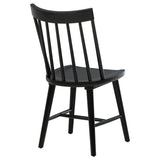 Middleton Solid Wood Dining Side Chair Black (Set of 2) - Tampa Furniture Outlet