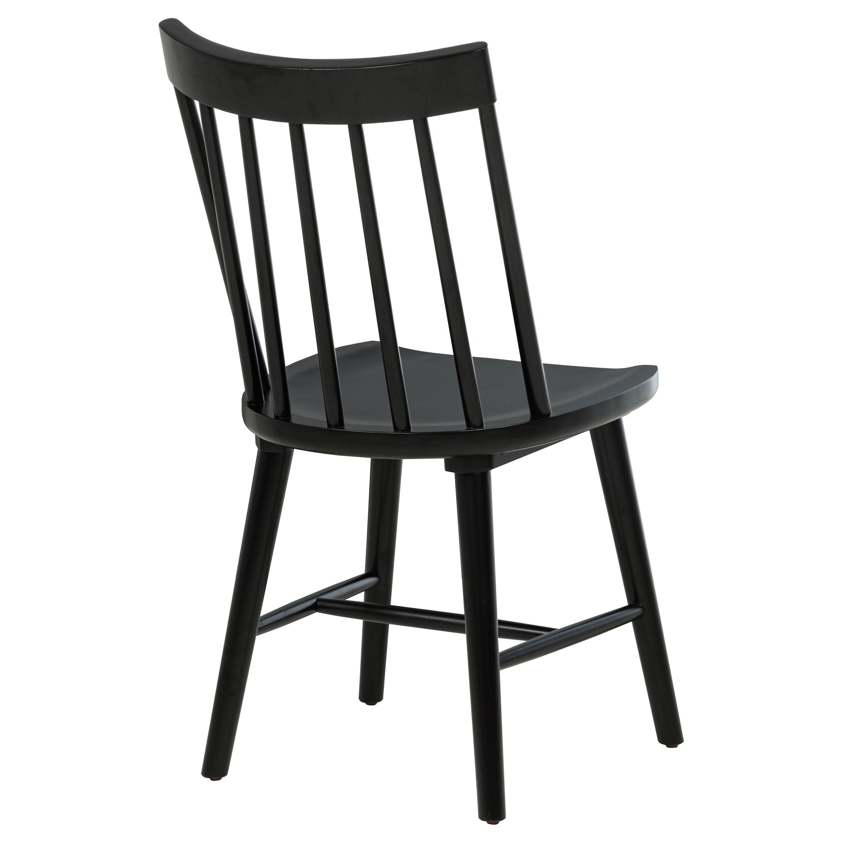 Middleton Solid Wood Dining Side Chair Black (Set of 2) - Tampa Furniture Outlet