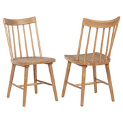 Tampa Furniture Outlet - Coaster - Middleton Solid Wood Dining Side Chair Brown (Set of 2) - 108546NAT