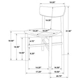 Parkridge 5-piece 59-inch Wood Dining Set White Washed - Tampa Furniture Outlet