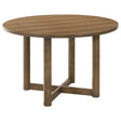 Tampa Furniture Outlet - Coaster - Crestmore 46-inch Round Wood Dining Table Walnut - 108570
